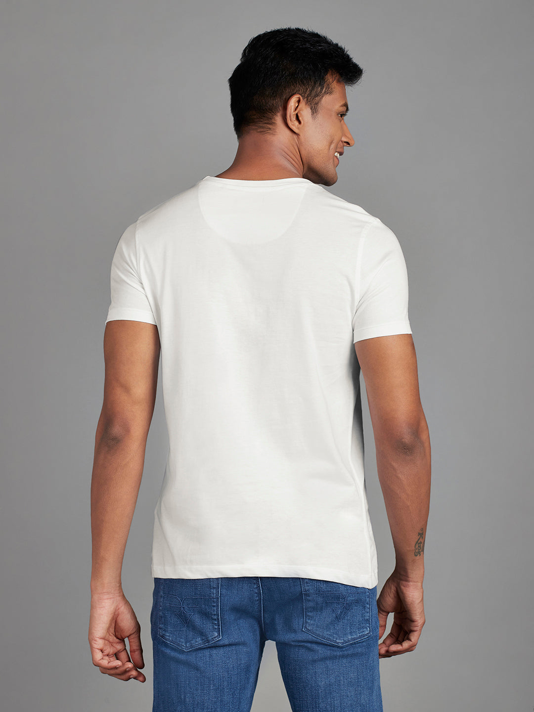 White Menswear Topwear T Shirts