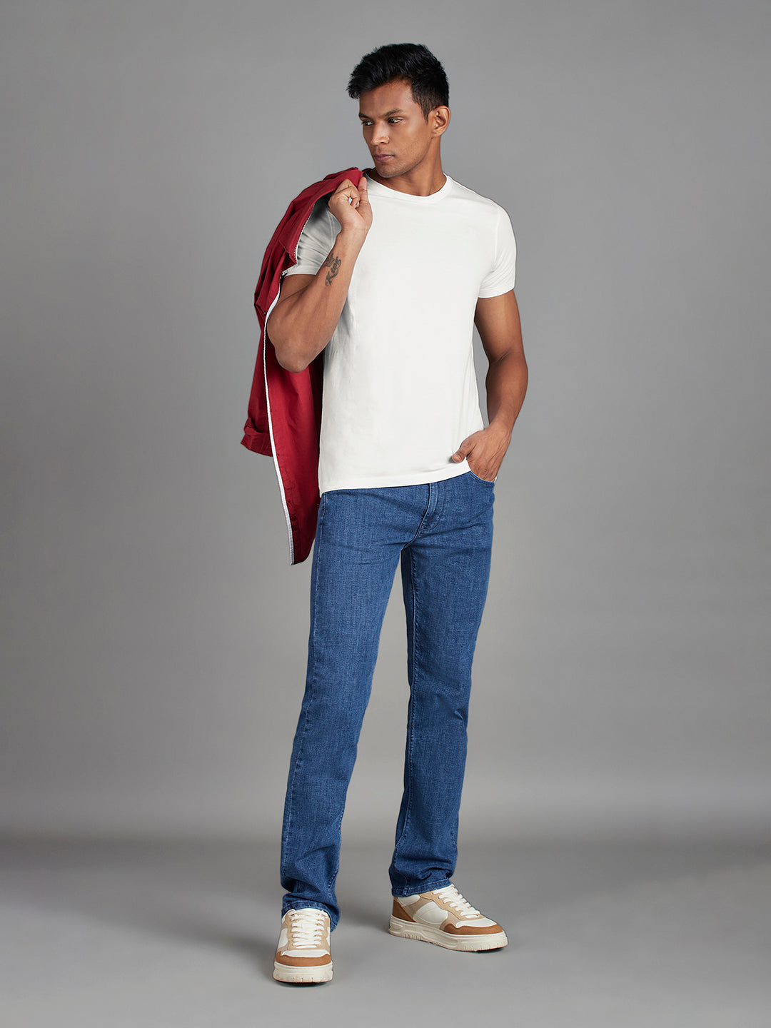 White Menswear Topwear T Shirts