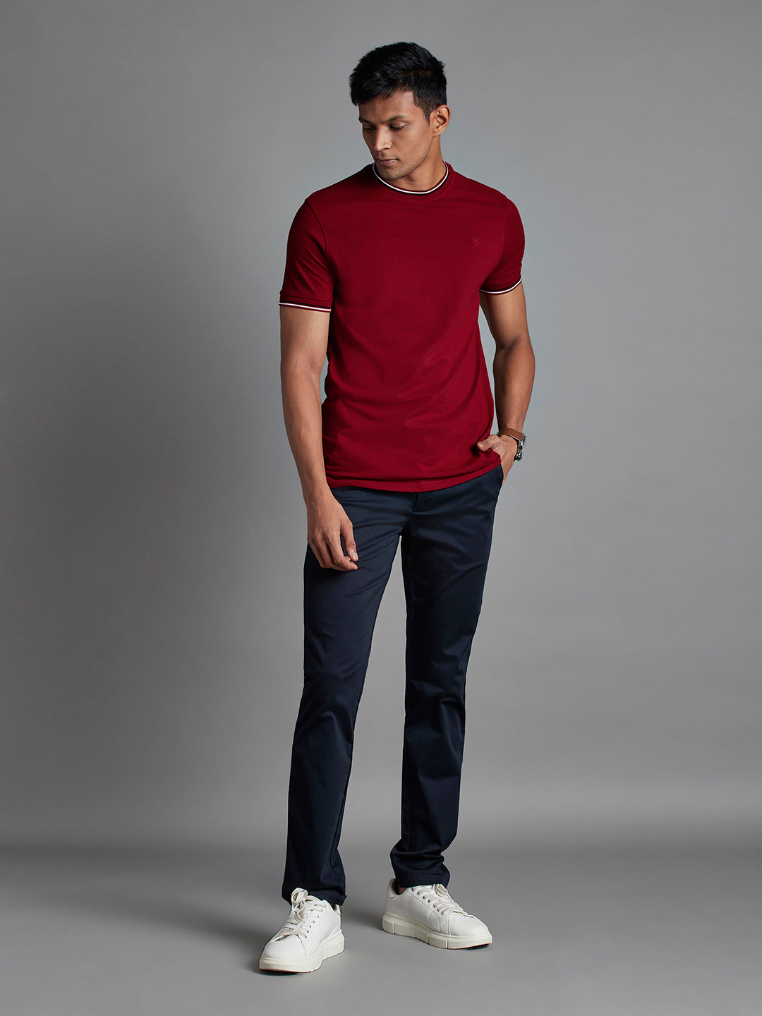 Maroon Menswear Topwear T Shirts