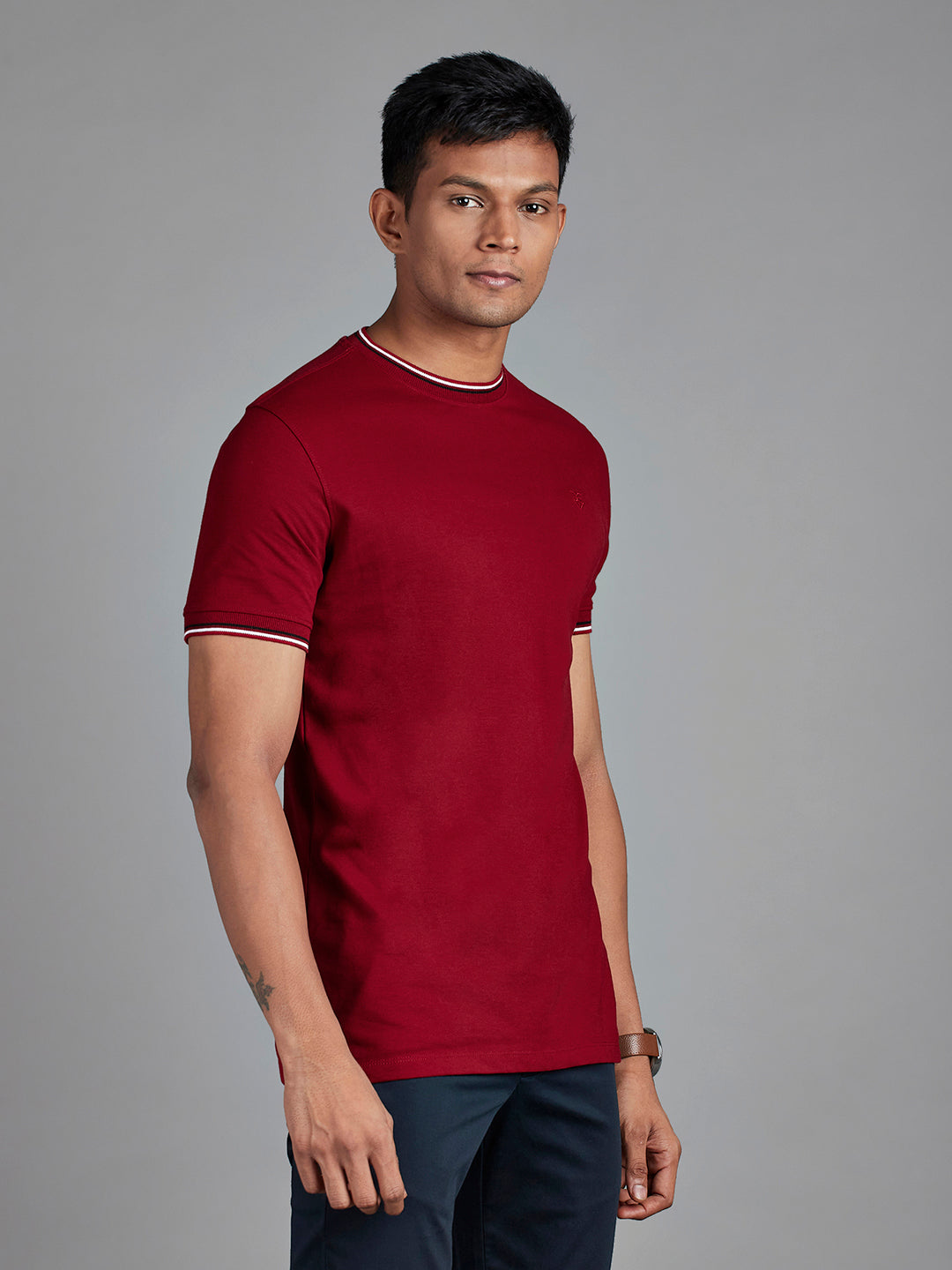 Maroon Menswear Topwear T Shirts