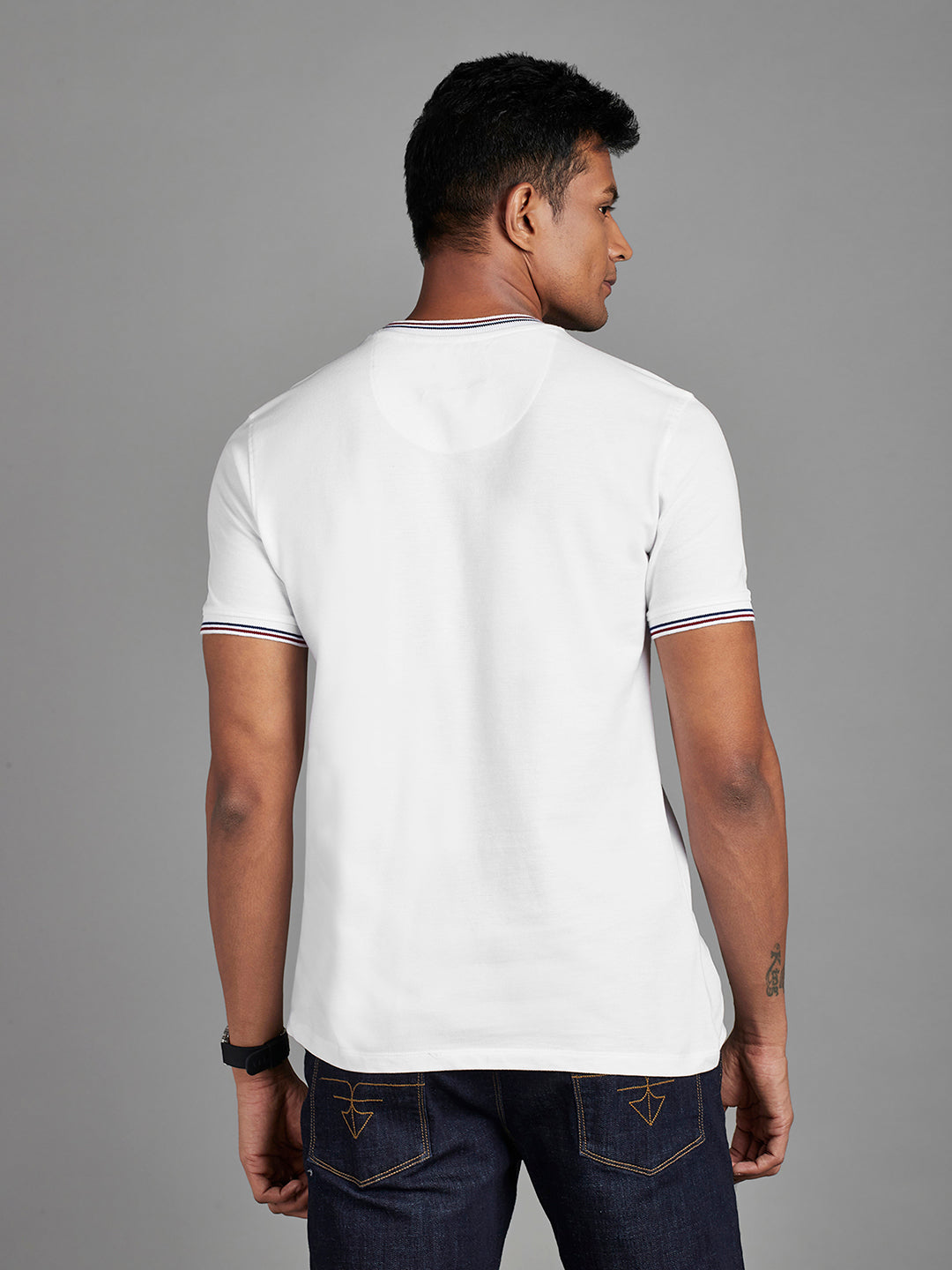 White Menswear Topwear T Shirts