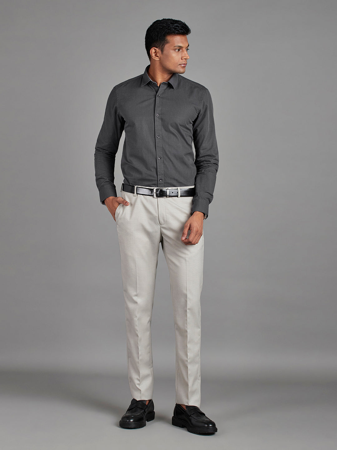 Black Menswear Topwear Shirts