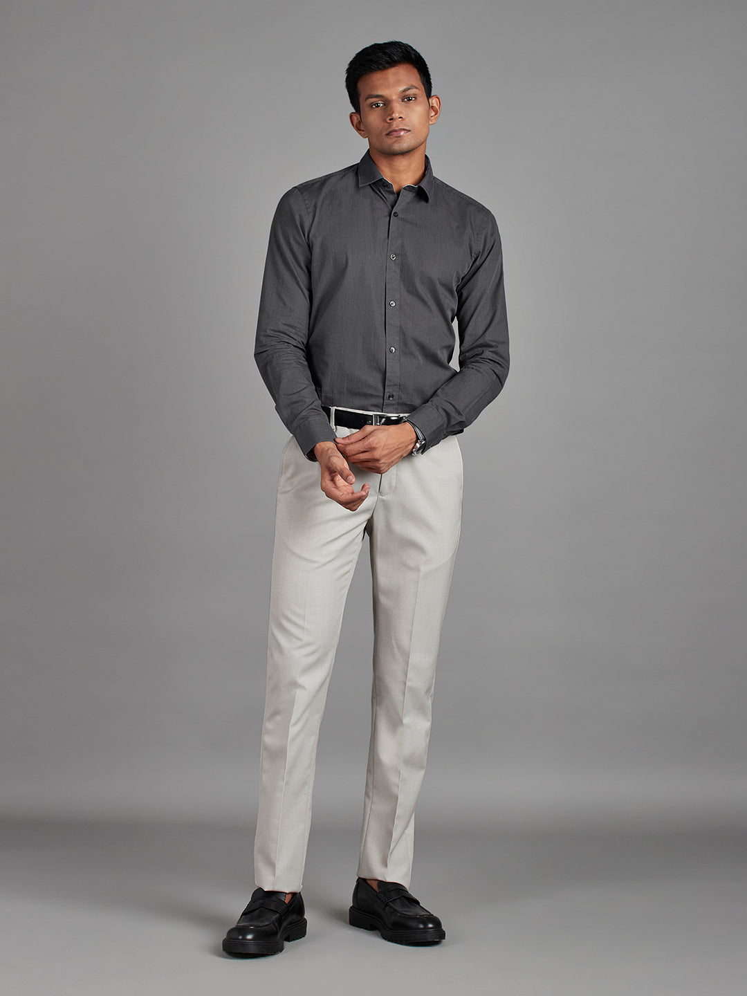 Black Menswear Topwear Shirts