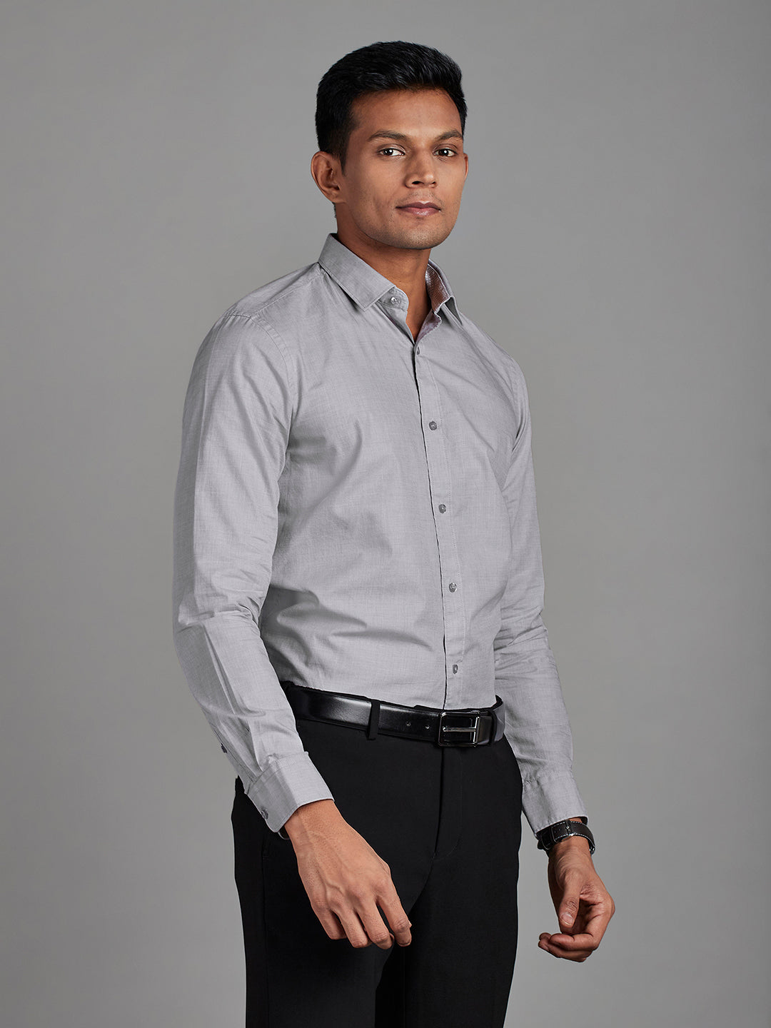 Grey Menswear Topwear Shirts