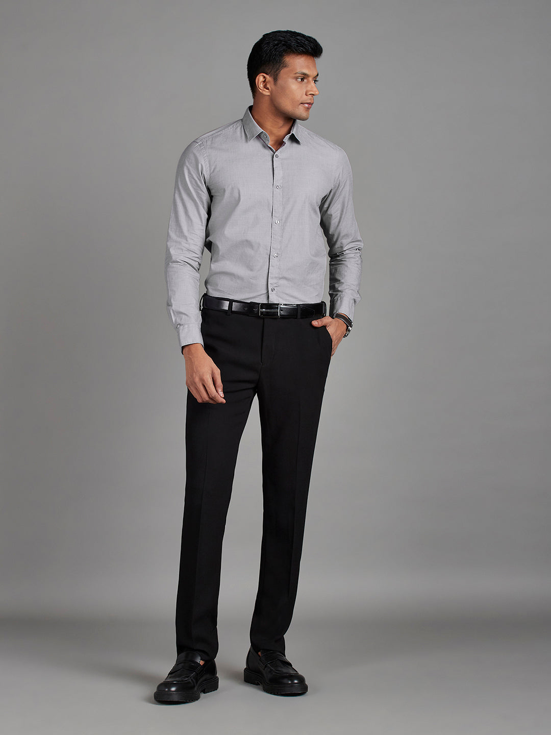 Grey Menswear Topwear Shirts