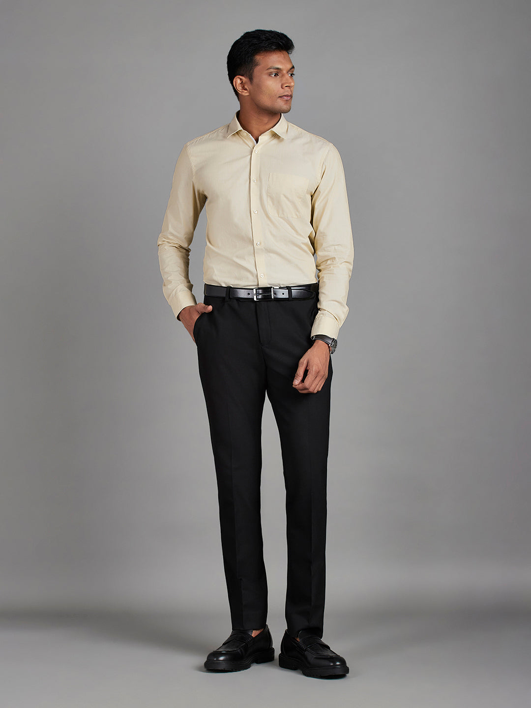 Beige Menswear Topwear Shirts
