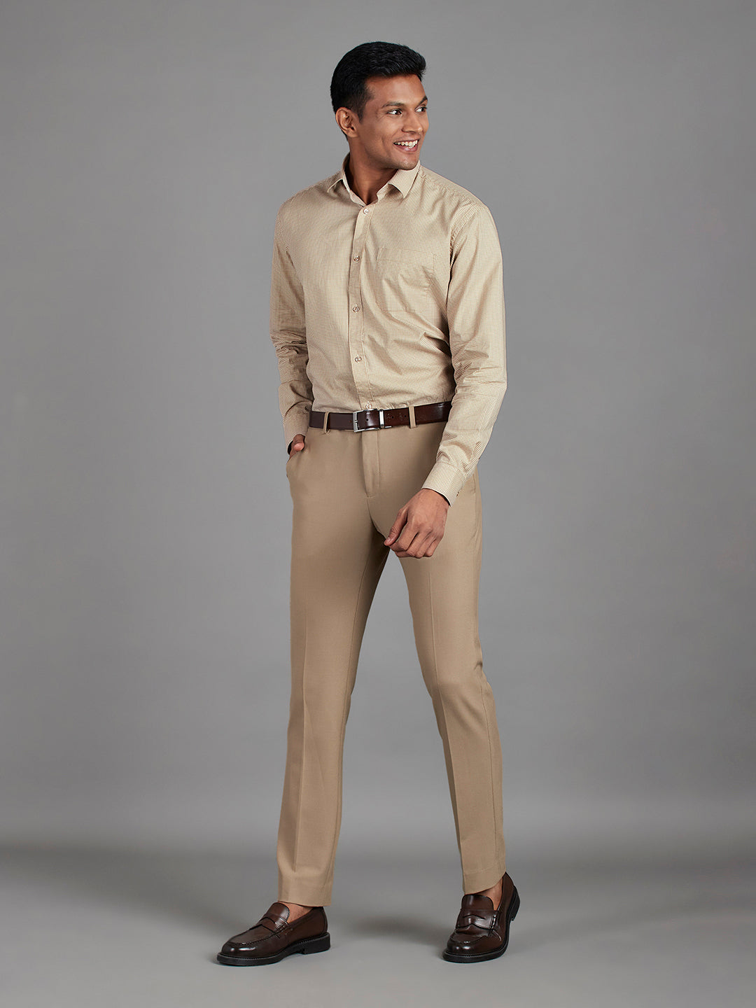 White/Beige Menswear Topwear Shirts
