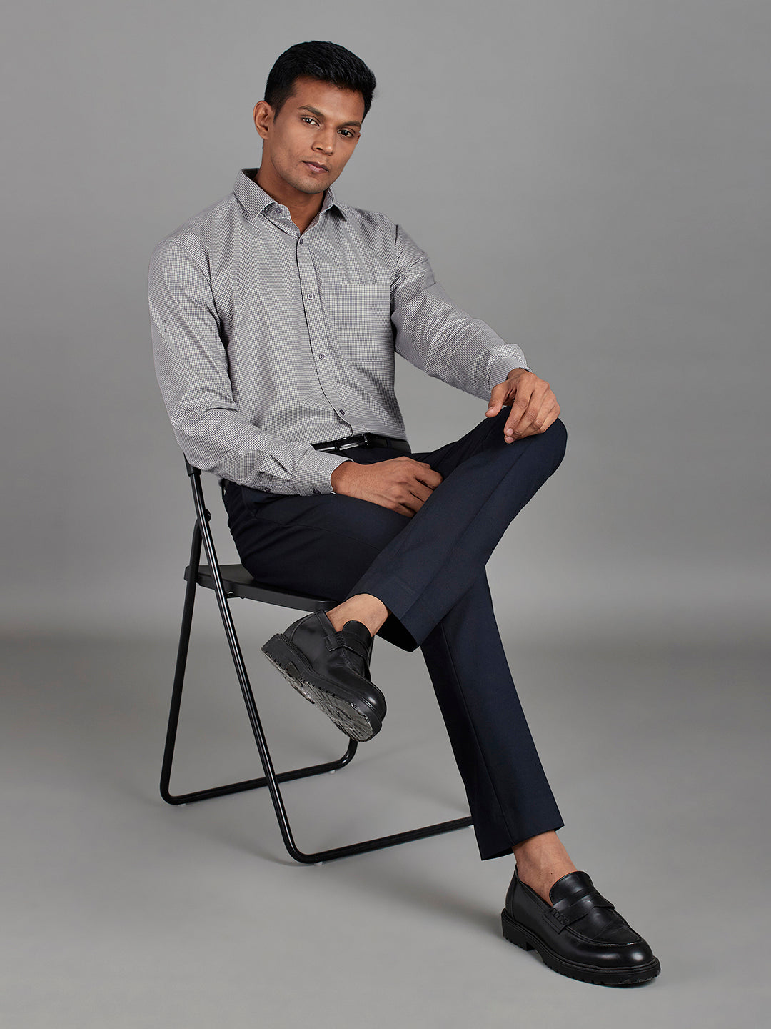 White/Brown Menswear Topwear Shirts