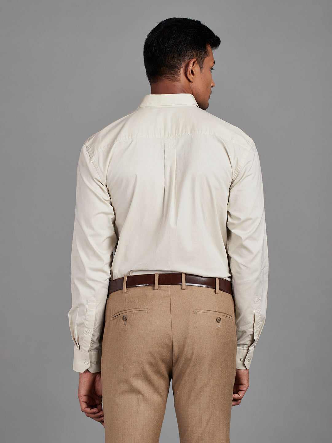 Beige Menswear Topwear Shirts