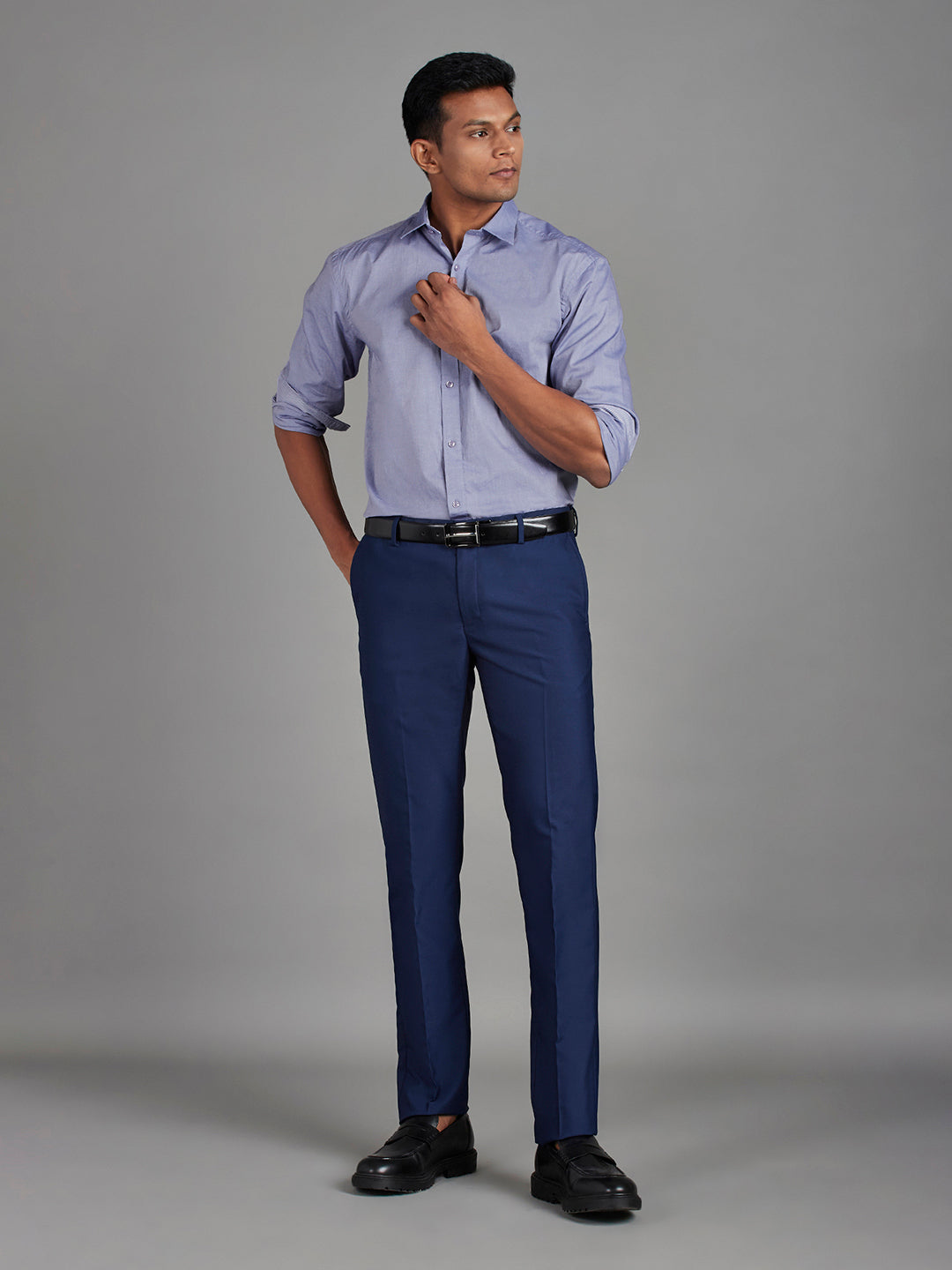 Blue Menswear Topwear Shirts