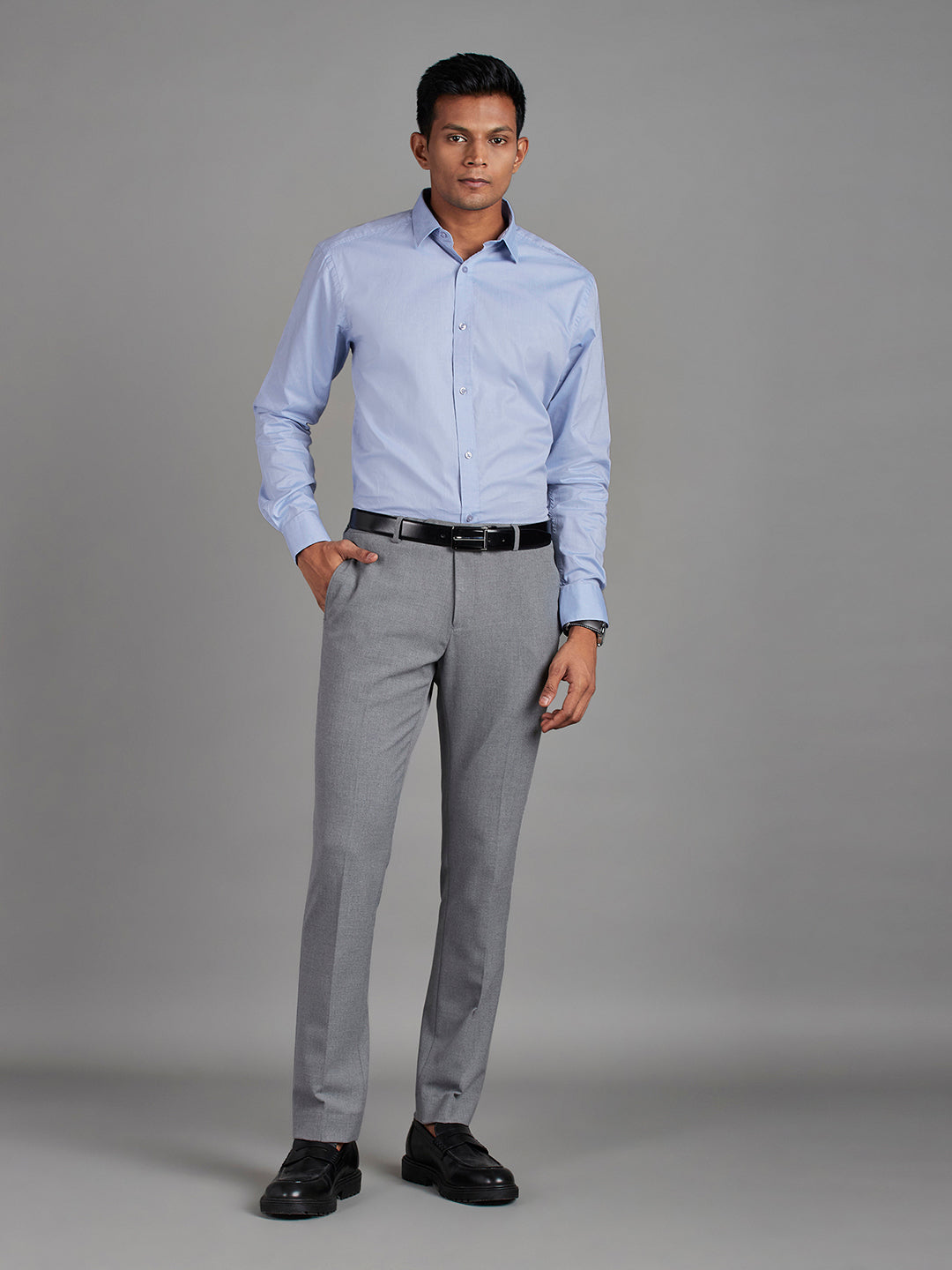 Sky Blue Menswear Topwear Shirts