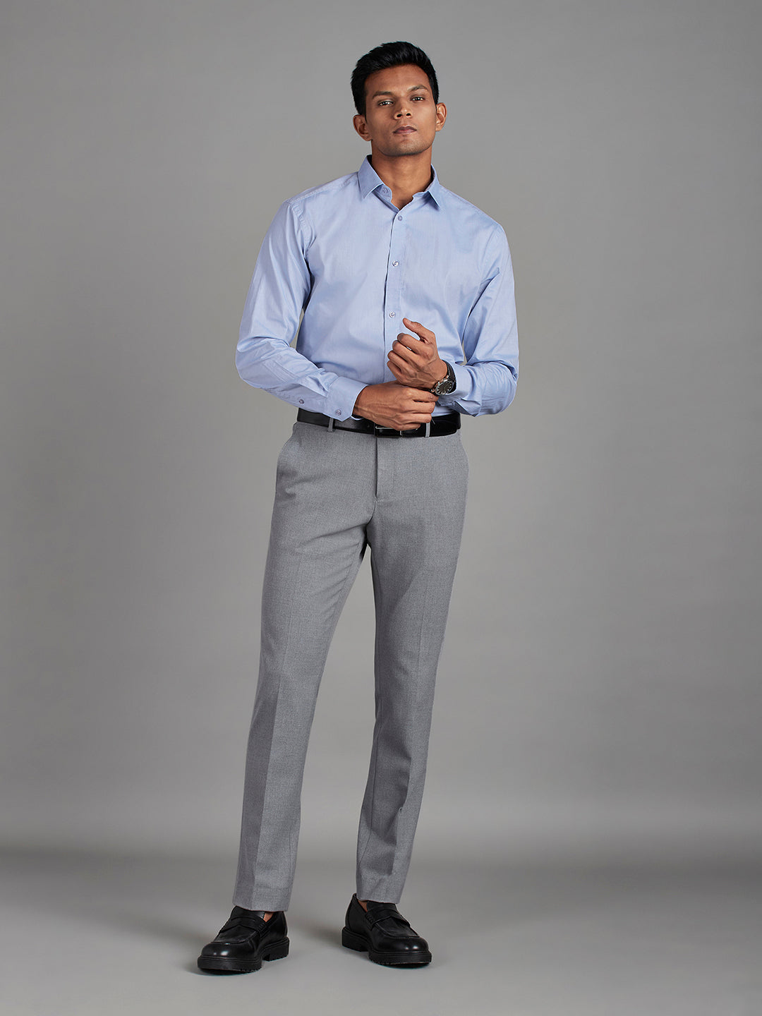 Sky Blue Menswear Topwear Shirts