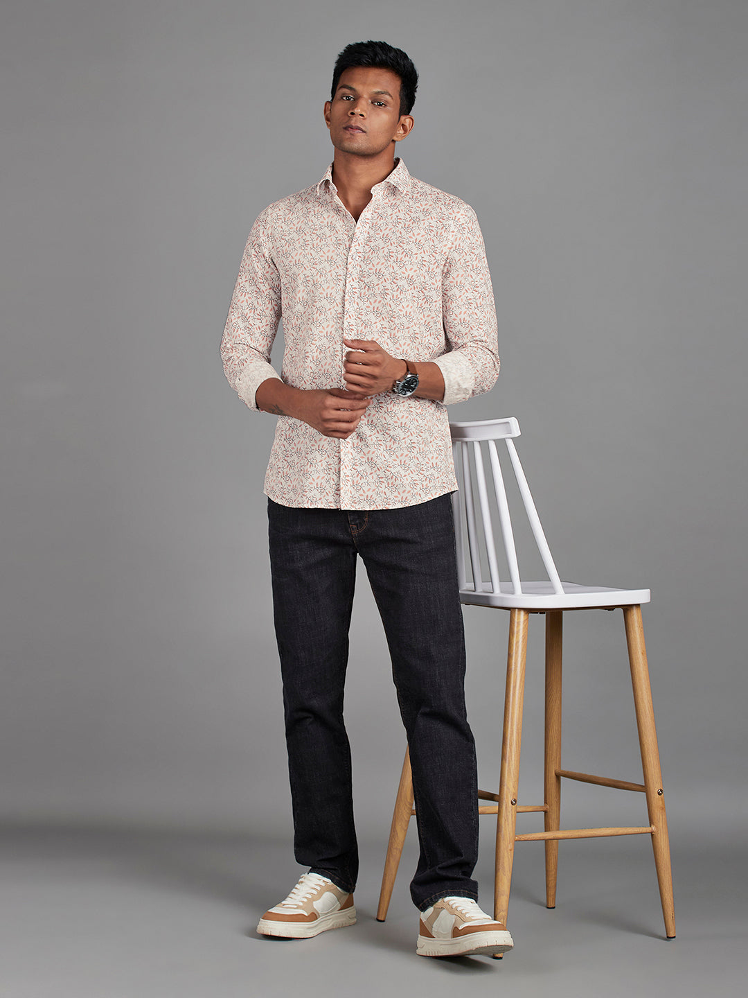 Peach Menswear Topwear Shirts