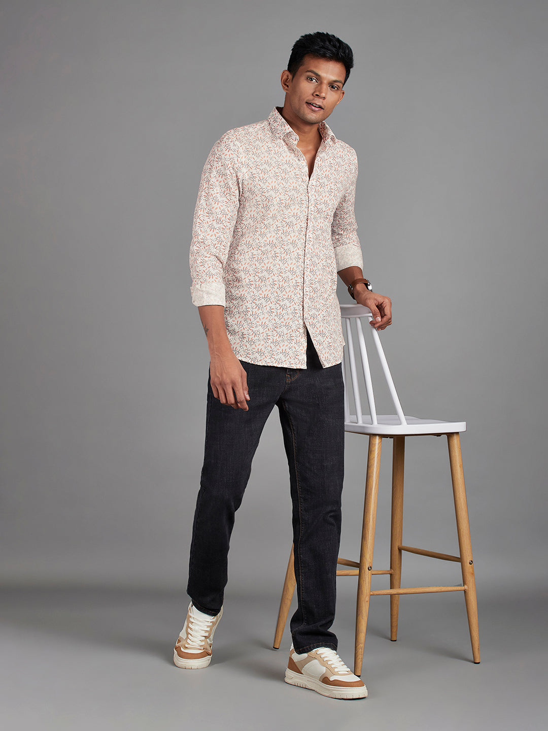 Peach Menswear Topwear Shirts