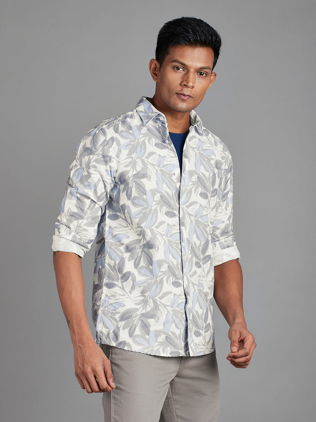 Blue Menswear Topwear Shirts