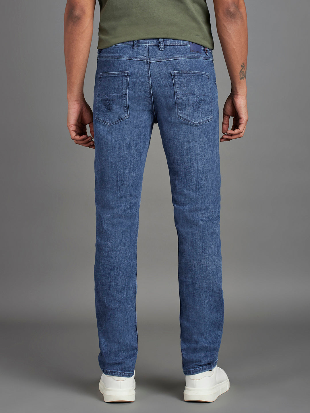 Mid Blue Indigo Menswear Jeans