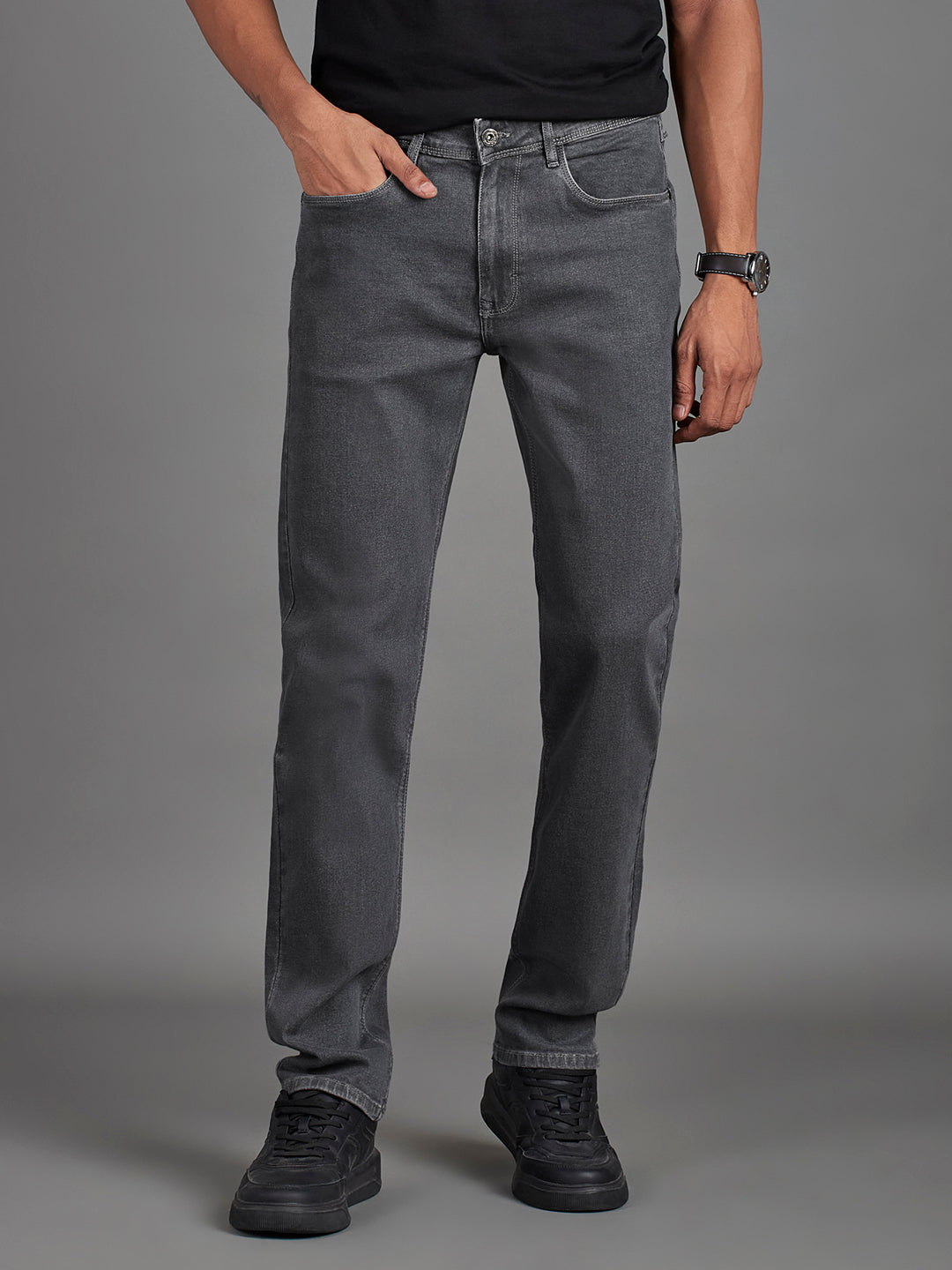 Dark Grey Menswear Jeans