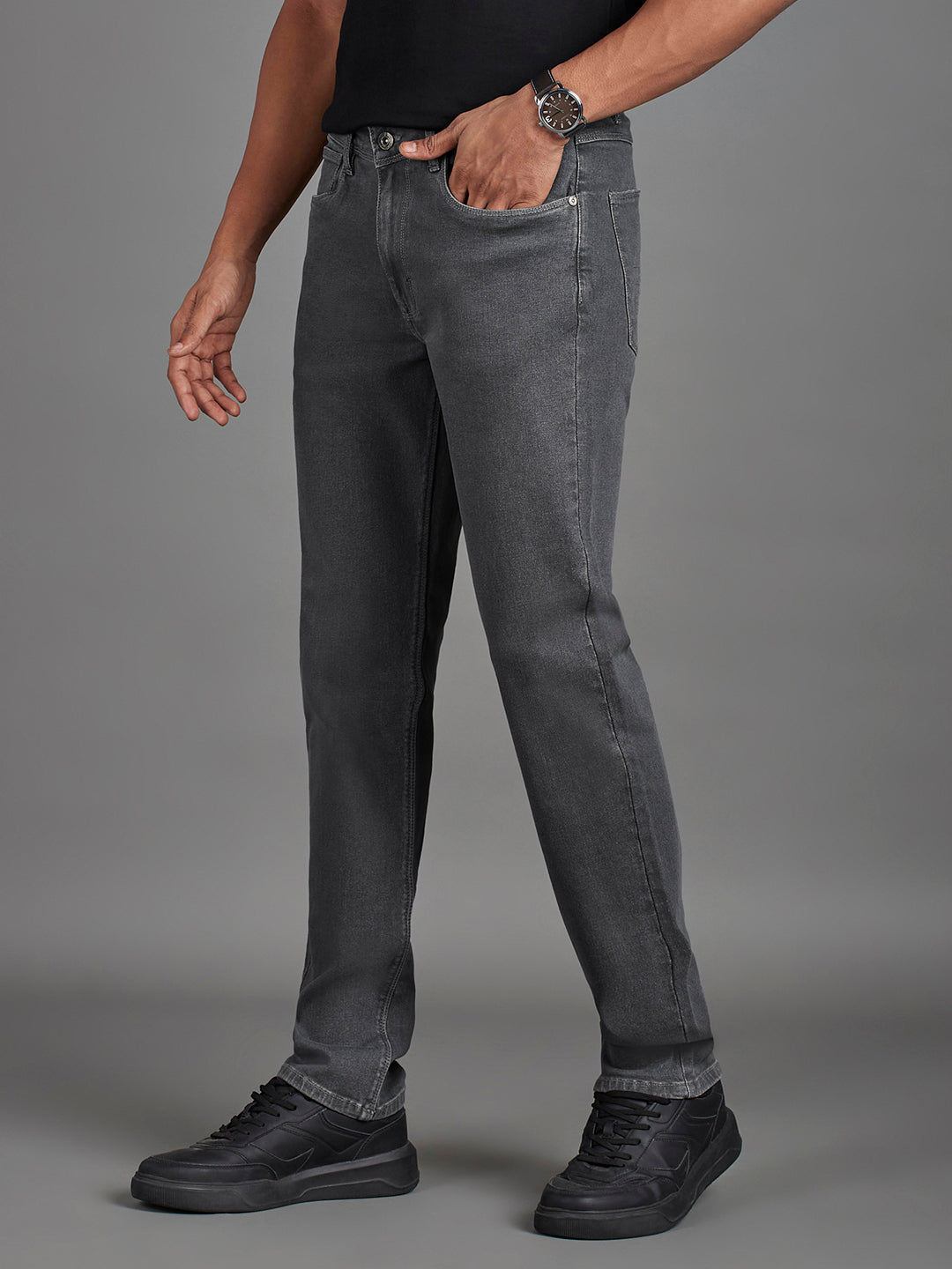 Dark Grey Menswear Jeans