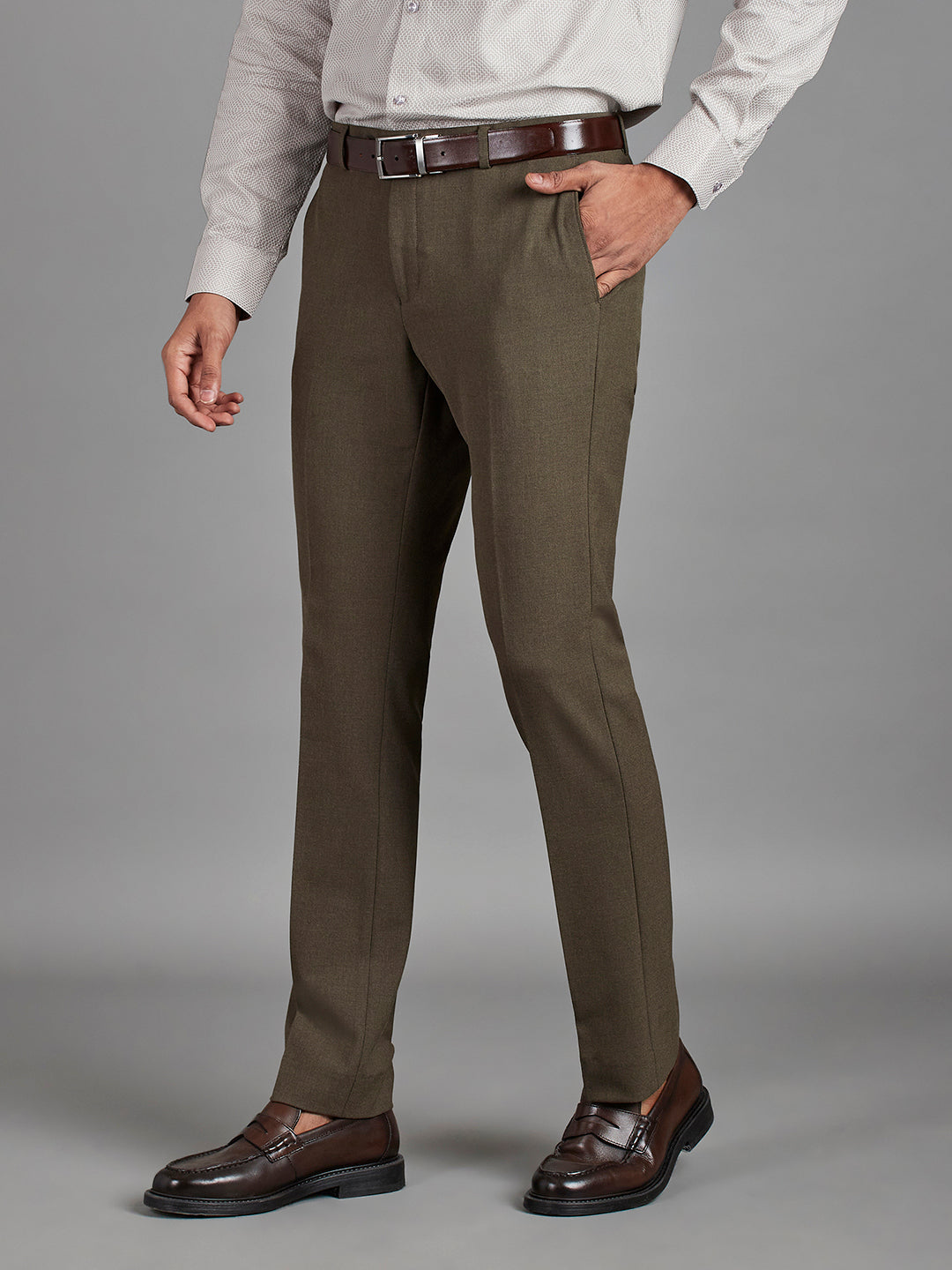 Khaki Menswear Bottomwear Trousers