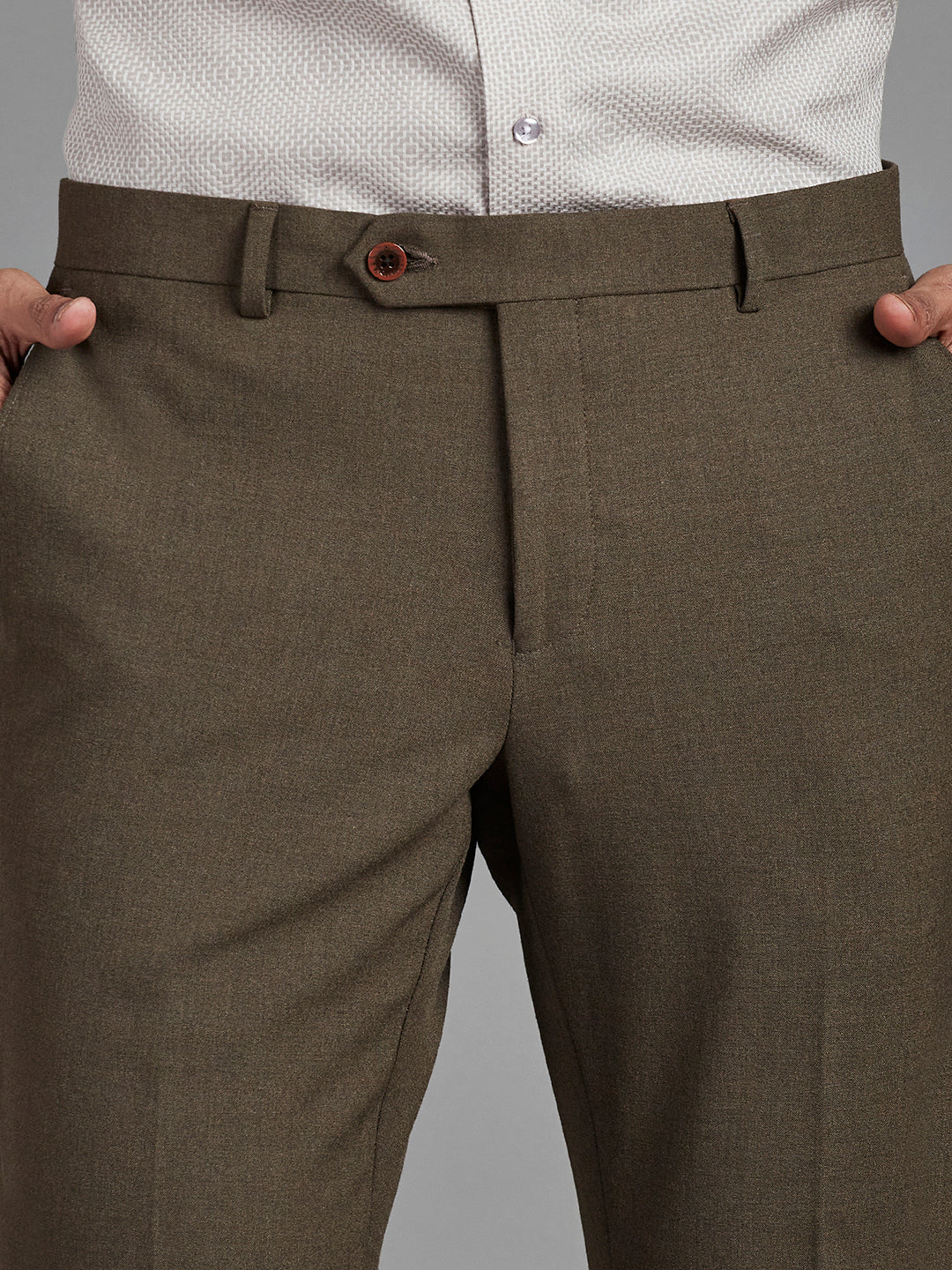 Khaki Menswear Bottomwear Trousers