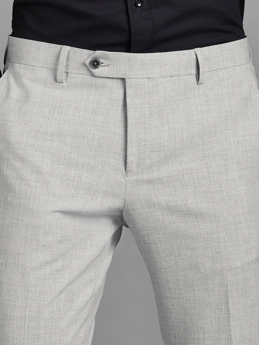 Light Grey Menswear Bottomwear Trousers