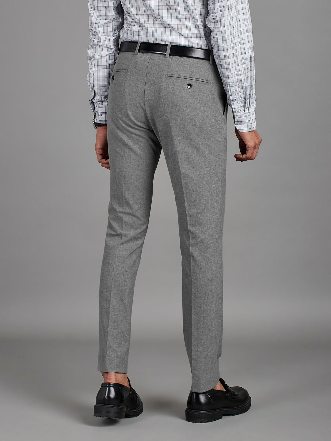 Mid Grey Menswear Bottomwear Trousers