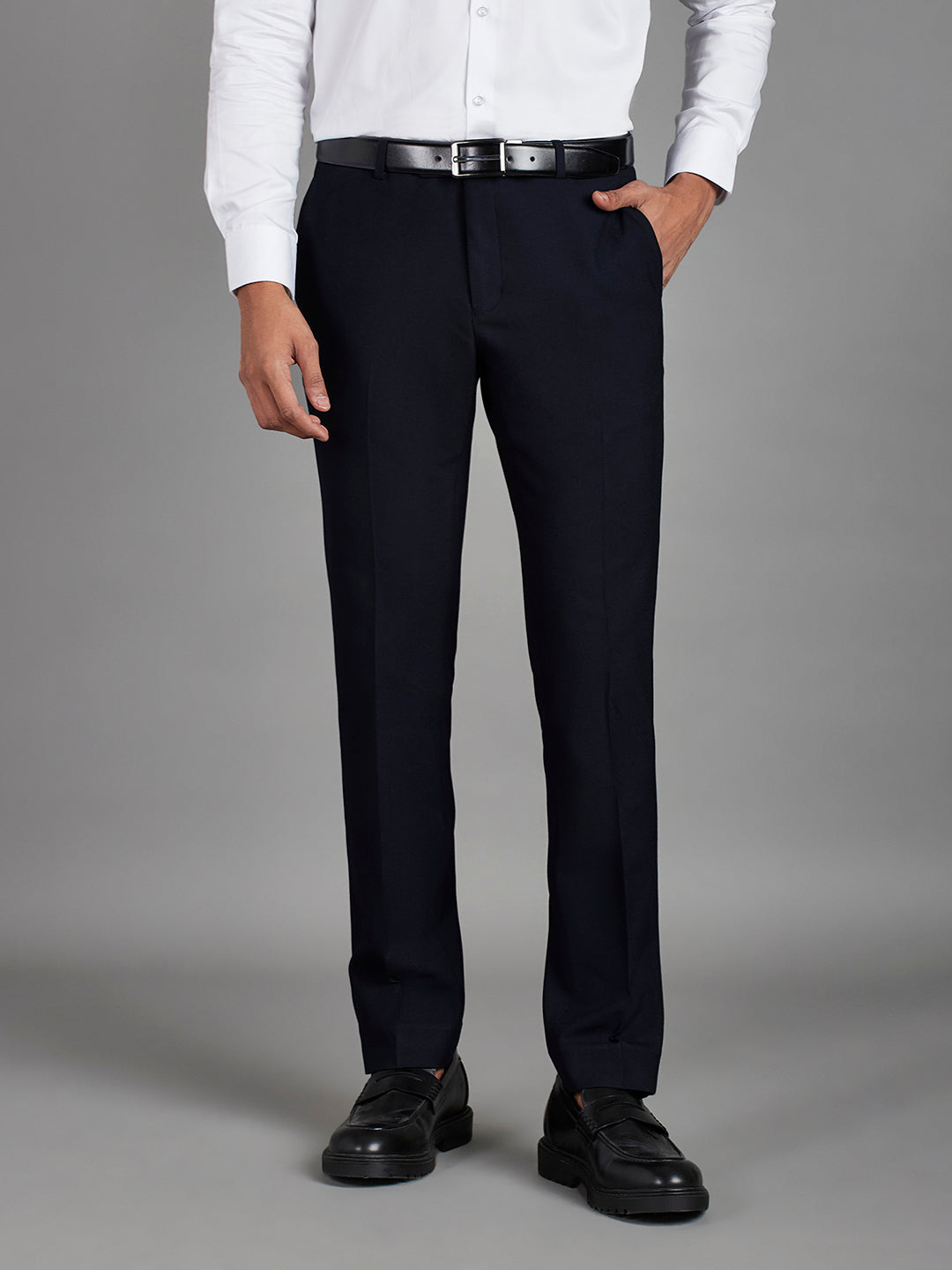 Navy Menswear Bottomwear Trousers