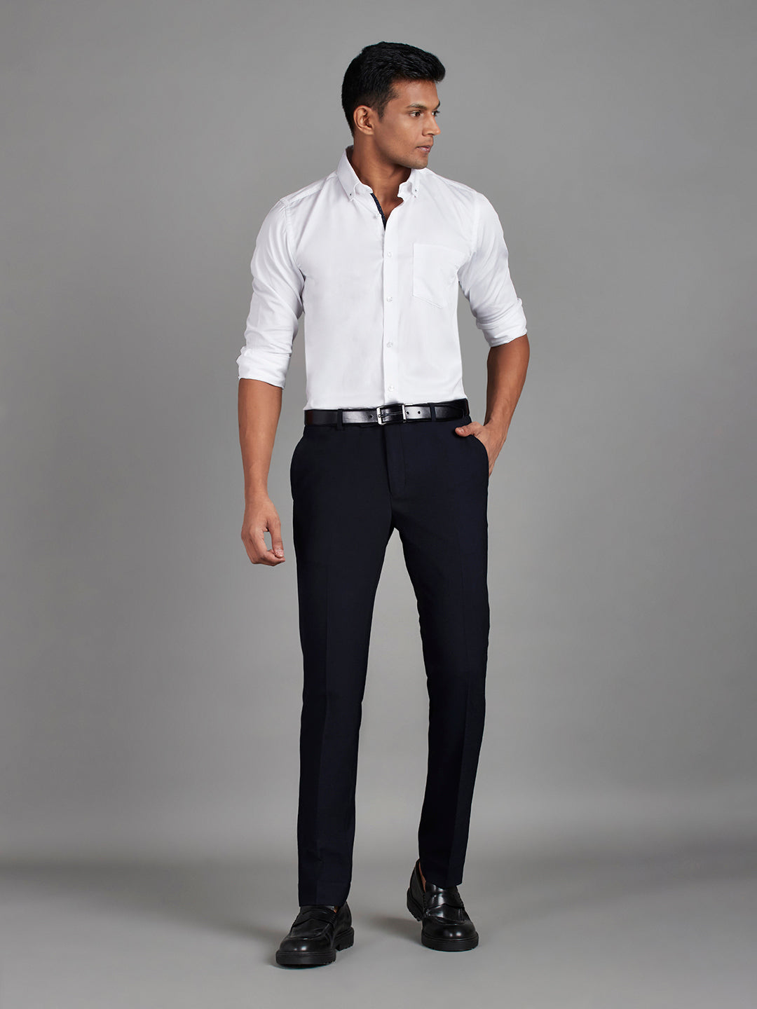 Navy Menswear Bottomwear Trousers