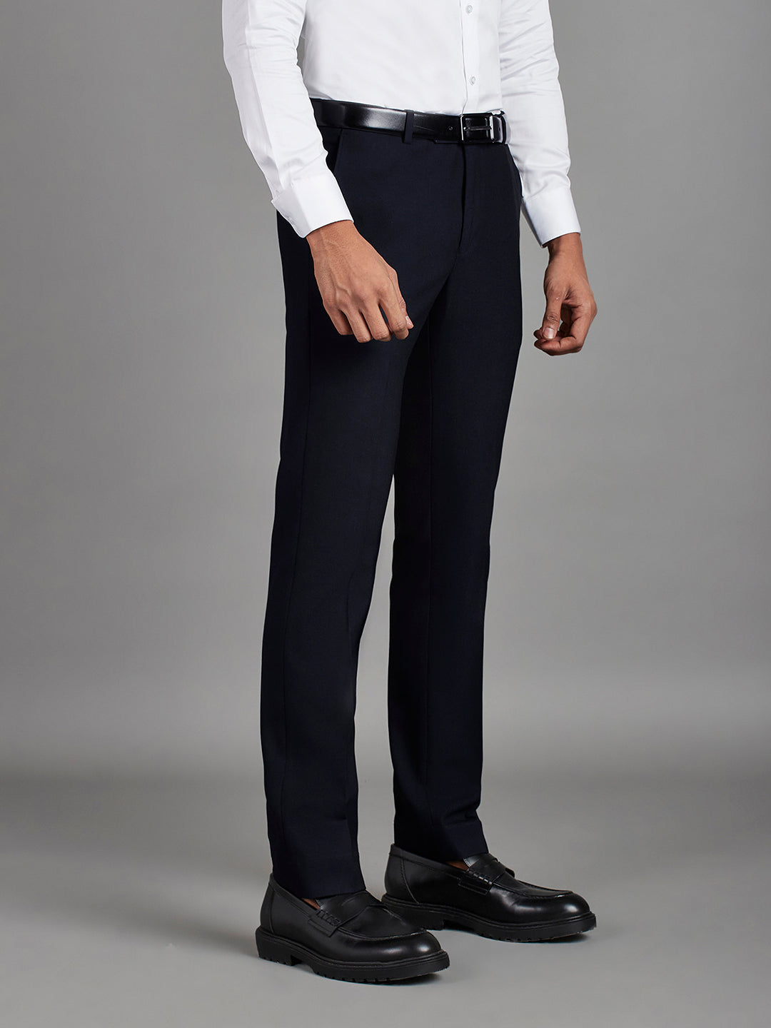 Navy Menswear Bottomwear Trousers