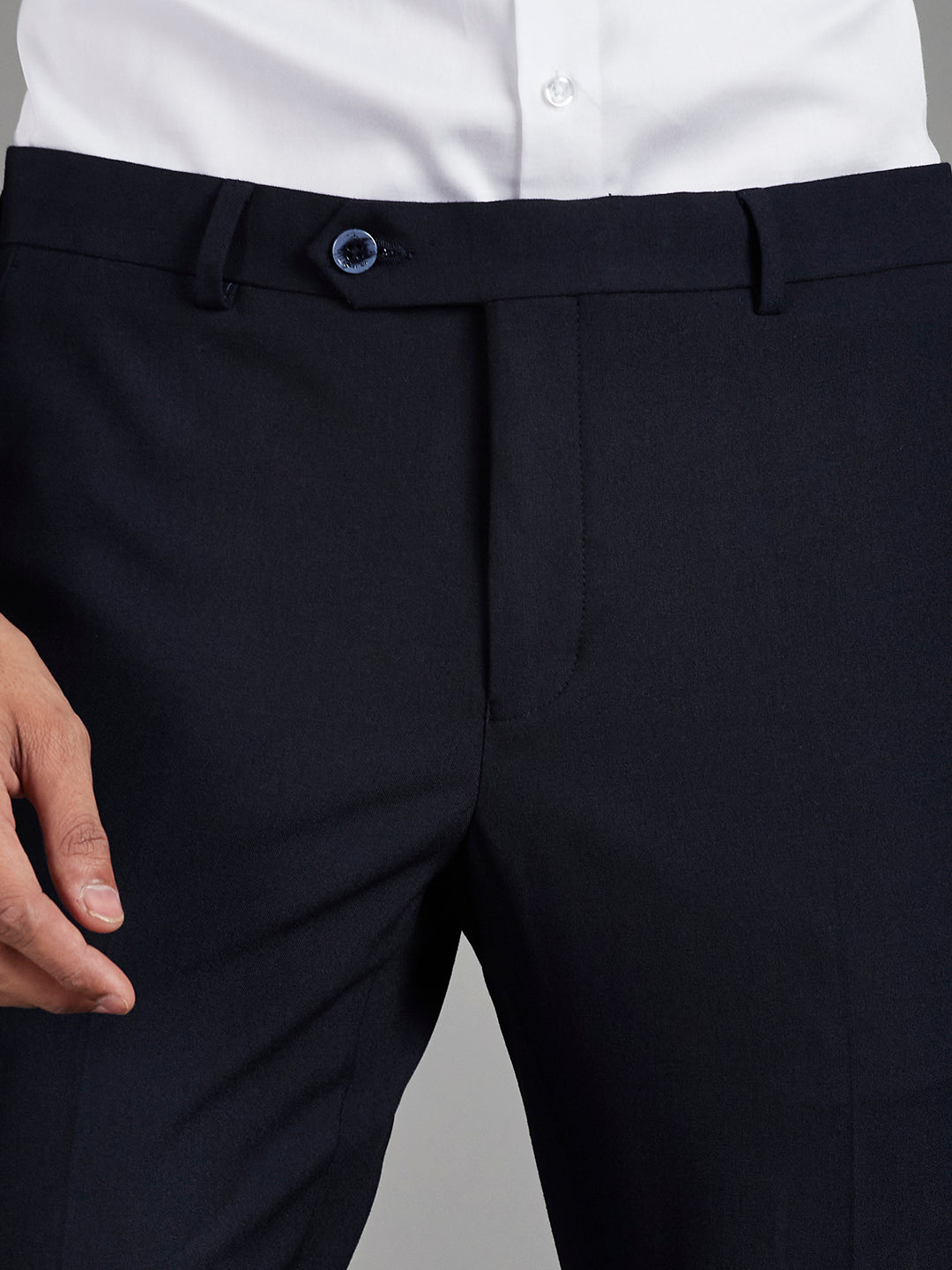 Navy Menswear Bottomwear Trousers