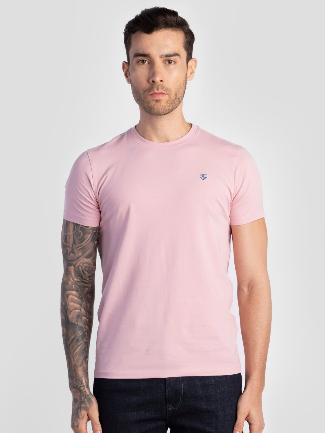 Pink Pure Cotton T-Shirts for Men | Regular Fit Luxury Wear
