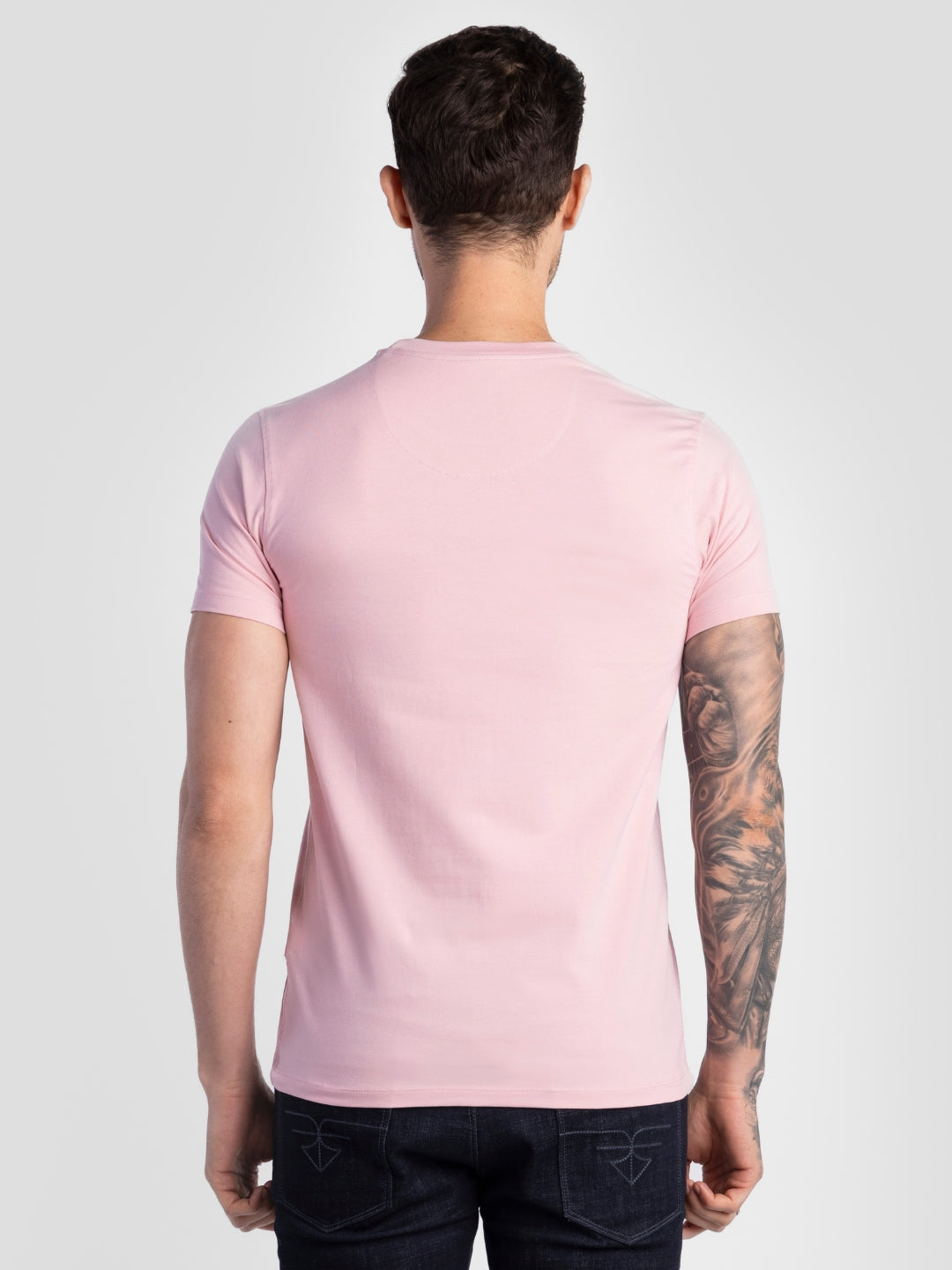 Pink Pure Cotton T-Shirts for Men | Regular Fit Luxury Wear