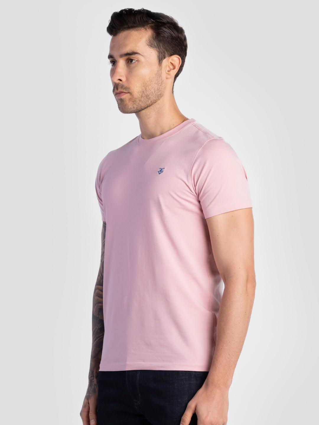 Pink Pure Cotton T-Shirts for Men | Regular Fit Luxury Wear