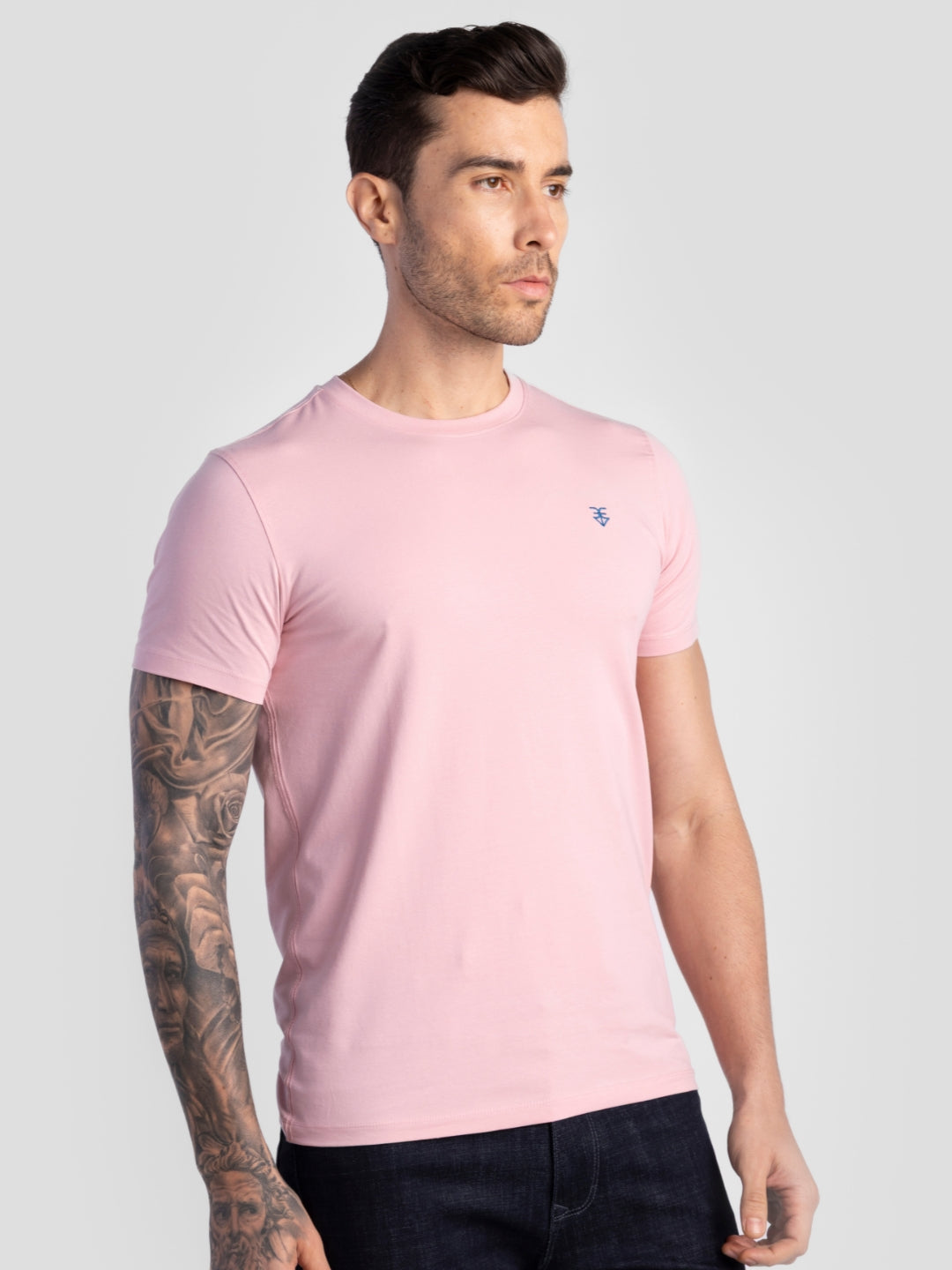 Pink Pure Cotton T-Shirts for Men | Regular Fit Luxury Wear