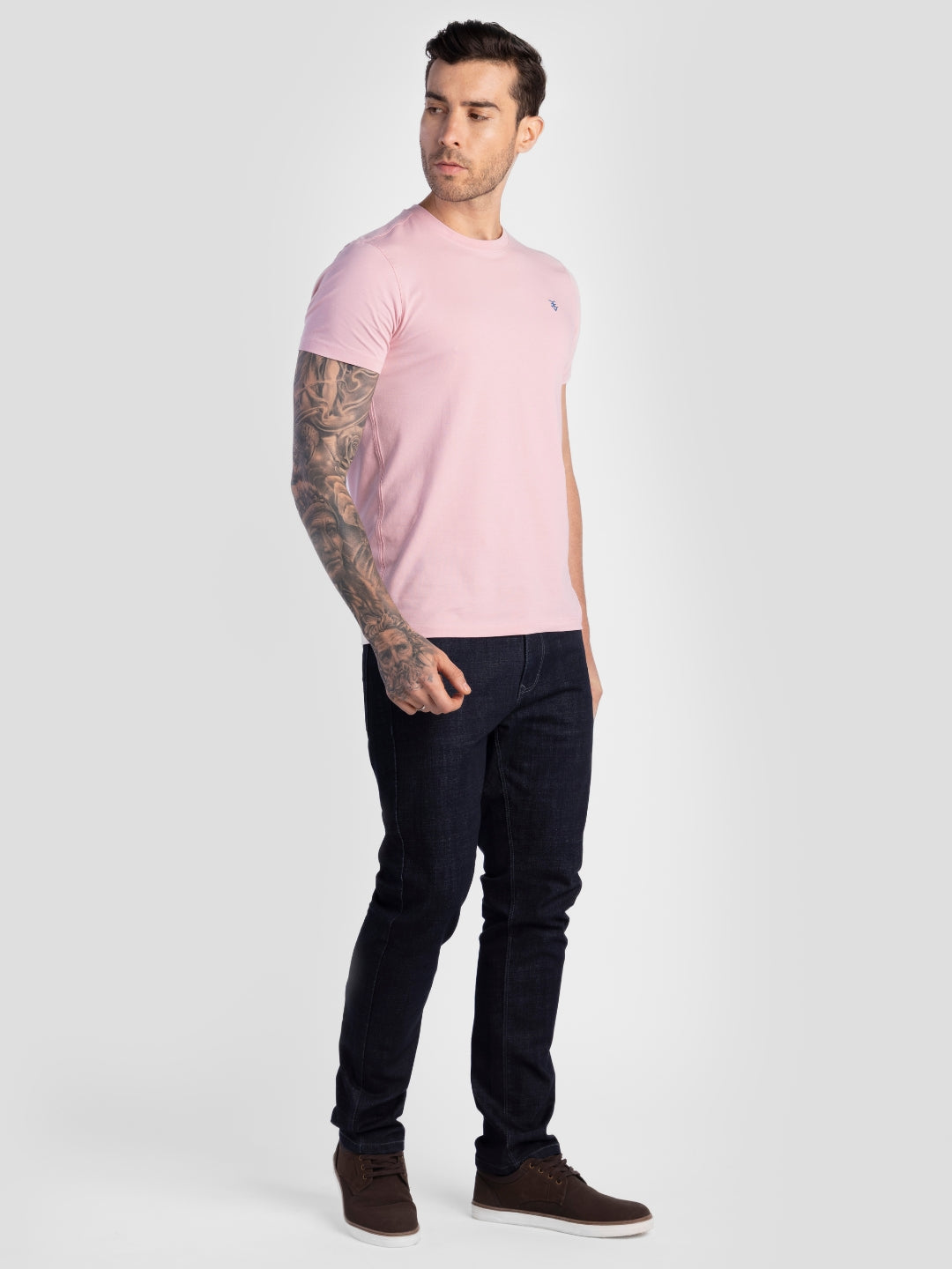 Pink Pure Cotton T-Shirts for Men | Regular Fit Luxury Wear
