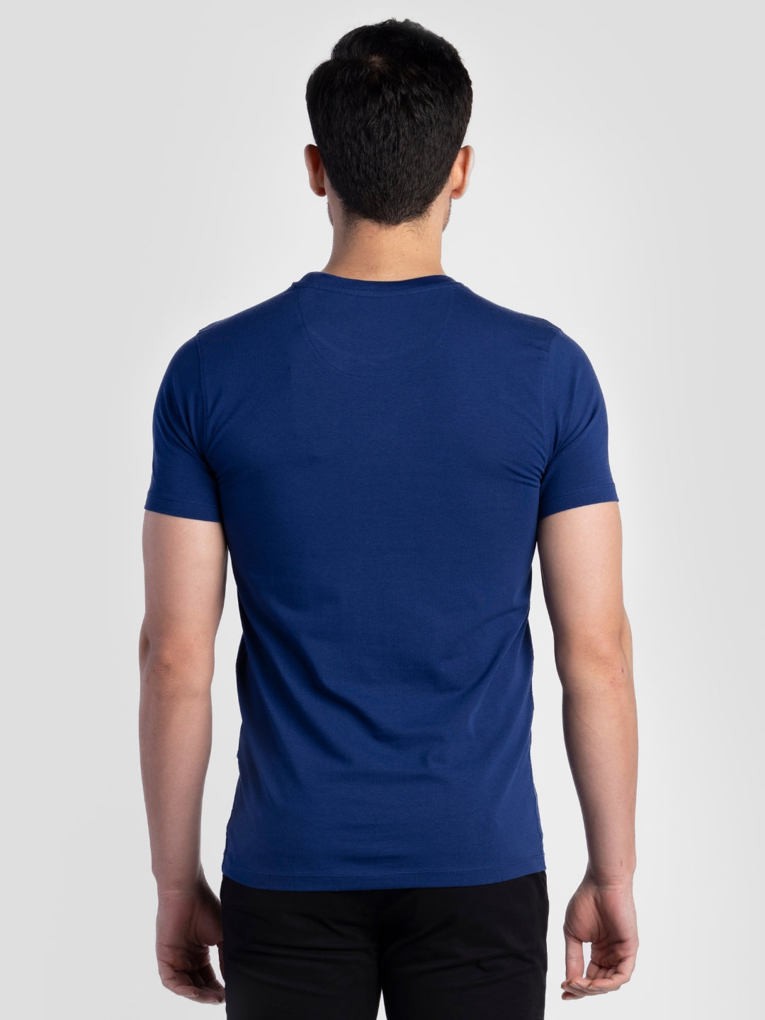 Navy Pure Cotton T-Shirts for Men | Regular Fit Luxury Wear