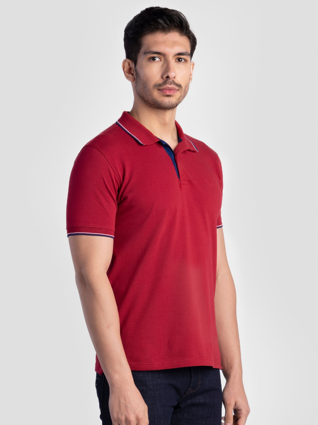Maroon Pure Cotton T-Shirts for Men | Regular Fit Luxury Wear