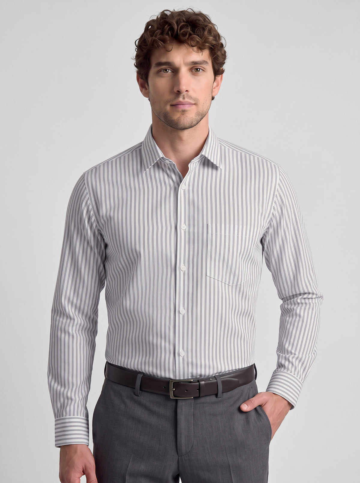 Regular Fit Shirt Grey