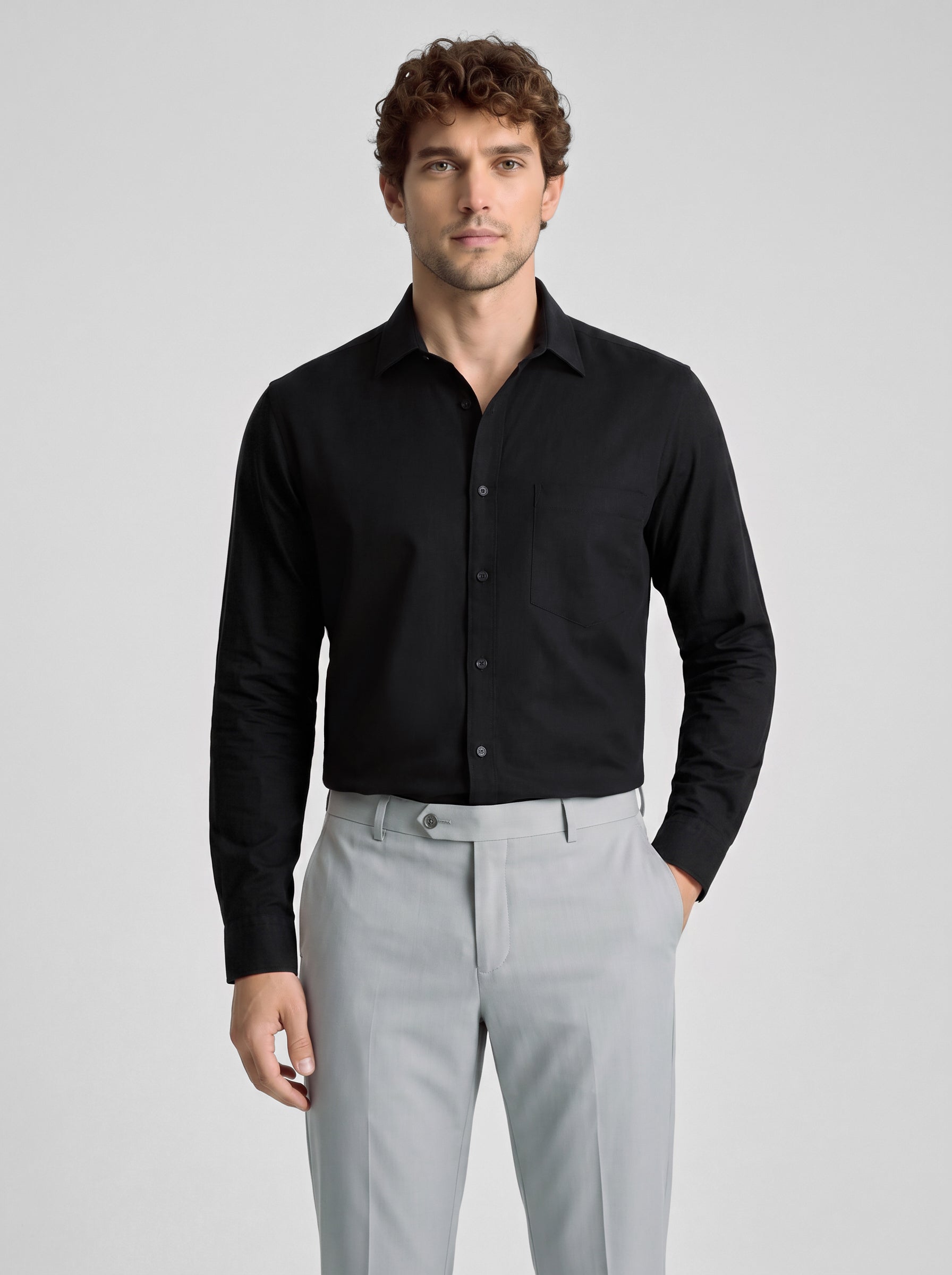 Slim Fit Shirt Black