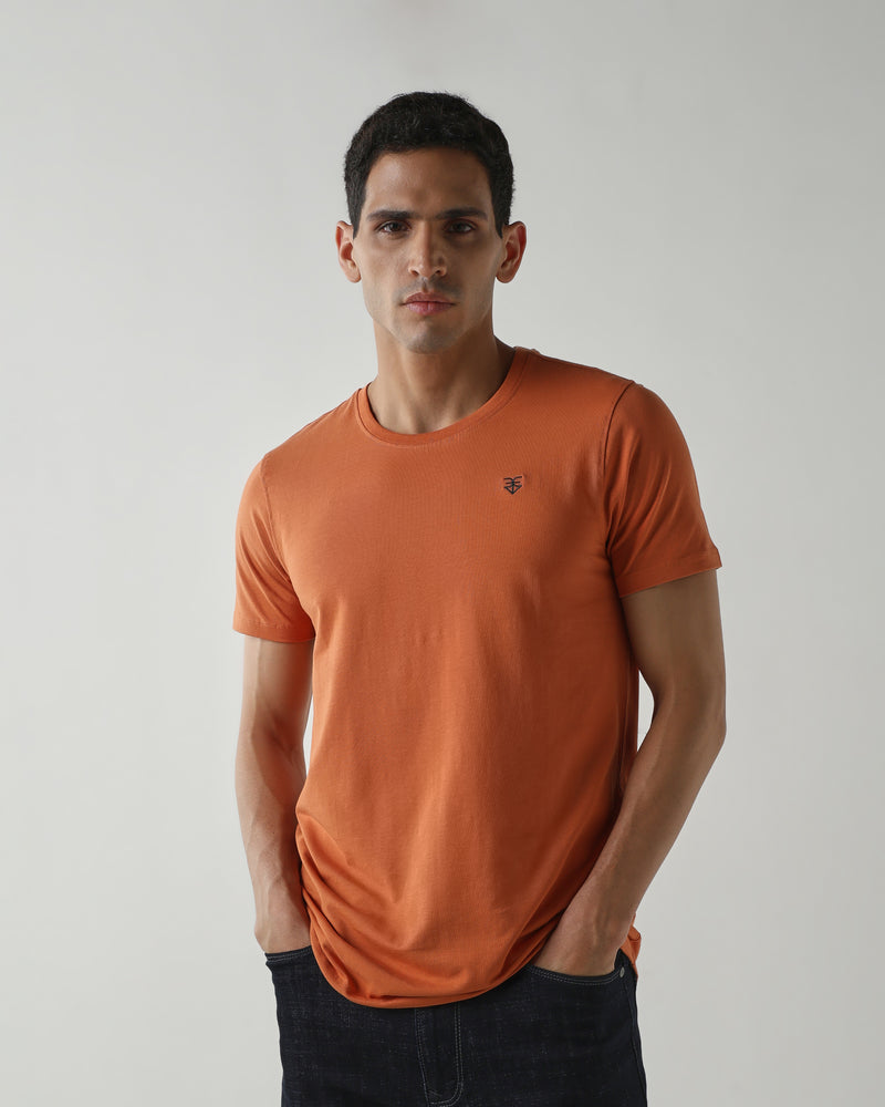 Topwear Single Jersey T-Shirts – Apricot