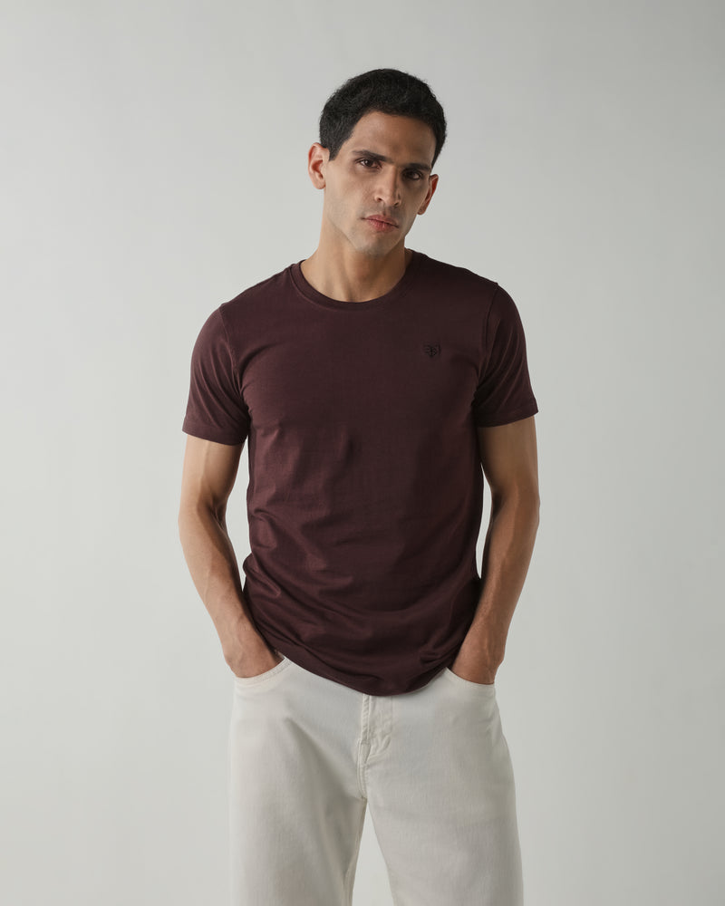 Topwear Single Jersey T-Shirts – Coffee
