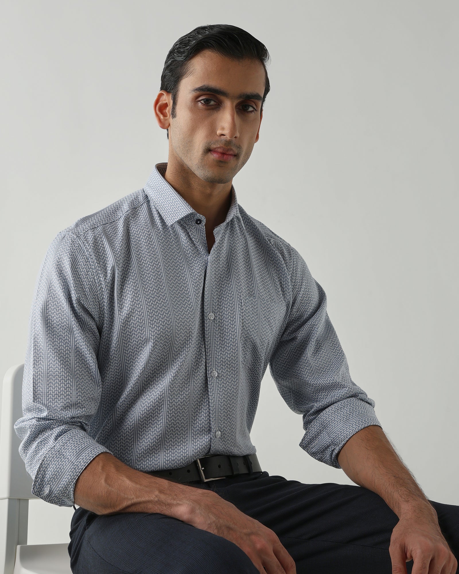 Sky Blue shirts crafted in 100% cotton