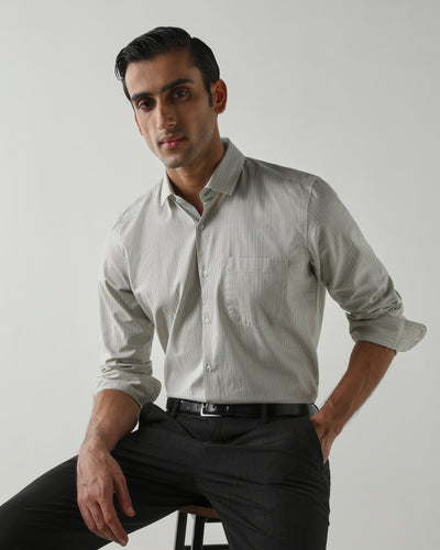 Green Pure Cotton Shirts for Men | Slim Fit Luxury Wear
