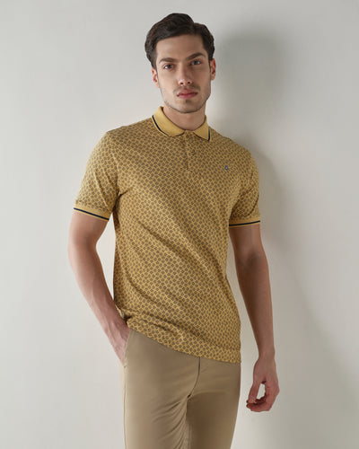 Men Regular Fit T-Shirt New Wheat