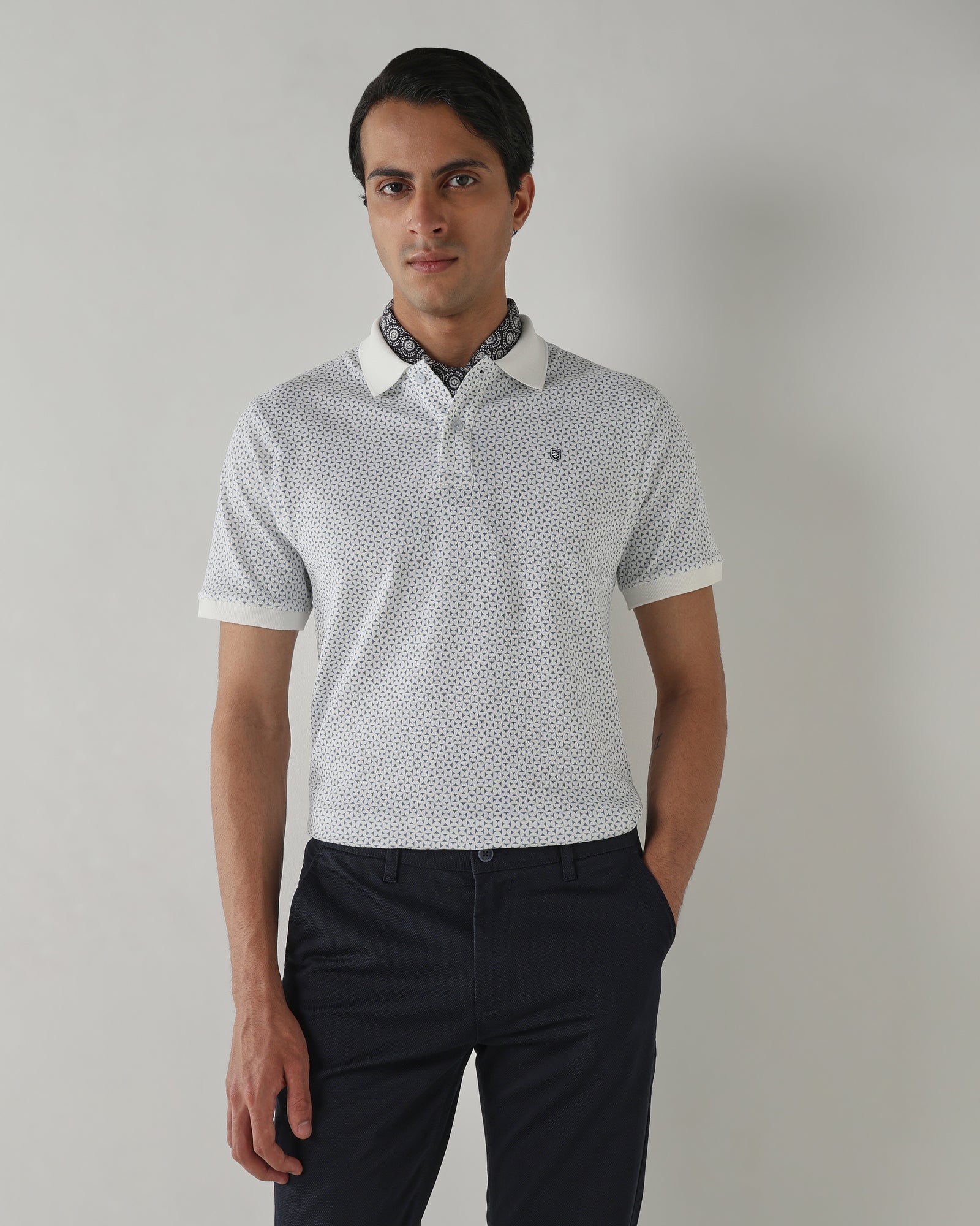 Men Regular Fit T-Shirt Bright White