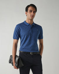 Men Regular Fit T-Shirt Dark Blue