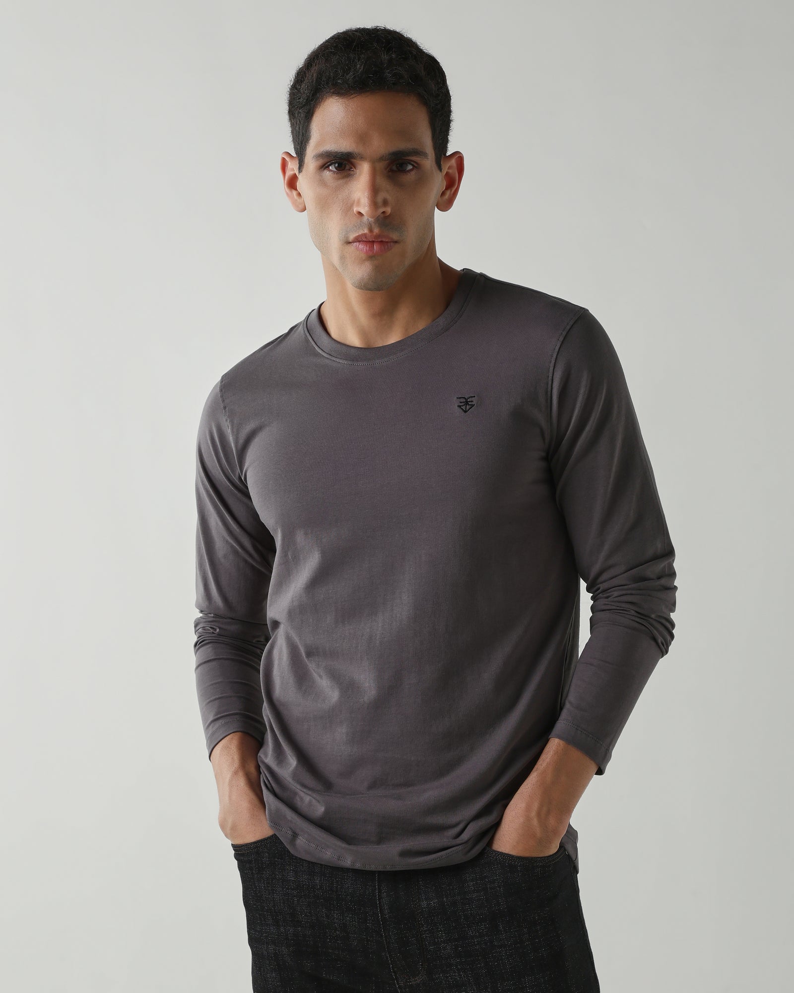 Topwear Jersey Knit Fabric T-Shirts – Dk Grey