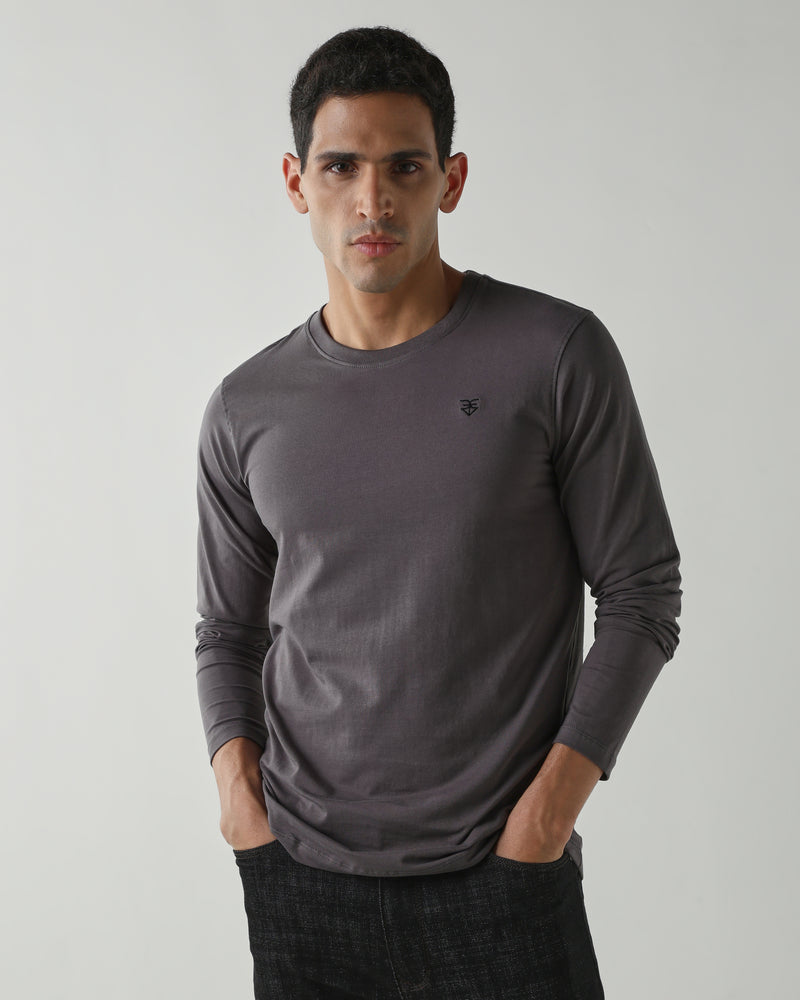Topwear Jersey Knit Fabric T-Shirts – Dk Grey