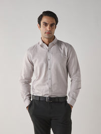 Men's Cotton Linen Plain Slim Fit Full Sleeve Formal Shirt - Green