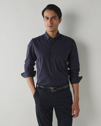 Men Regular Fit Shirt Navy
